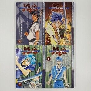 Samurai Deeper Manga, TOKYOPOP, Volumes 1,6,7, & 8